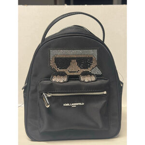 Karl Lagerfeld Paris Backpack mini size with rhinestones